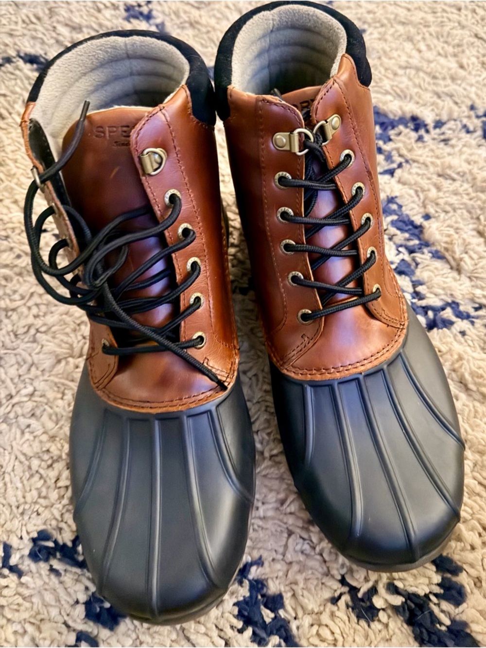 ***BRAND NEW IN BOX*** Sperry Avenue Duck Boots in Brown and Black